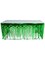 144" x 30" Metallic Tinsel Shiny Green Fringe Table Skirt Party Decoration